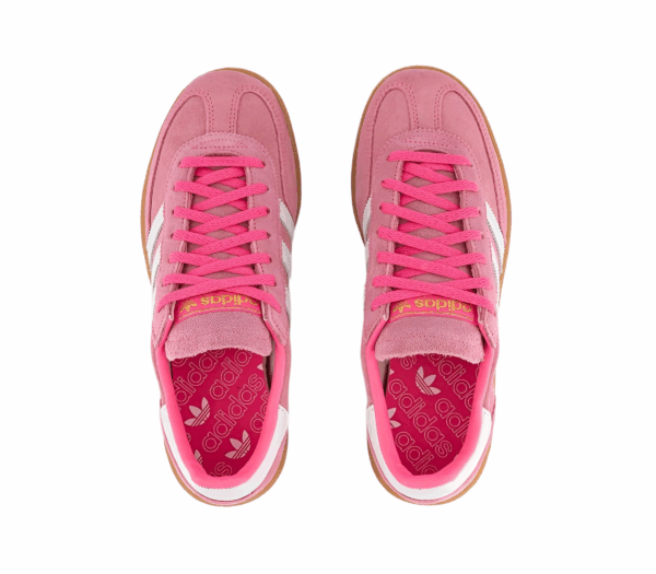 adidas Handball Spezial Trainers Lucid Pink White Gold Metallic - Imagen 5