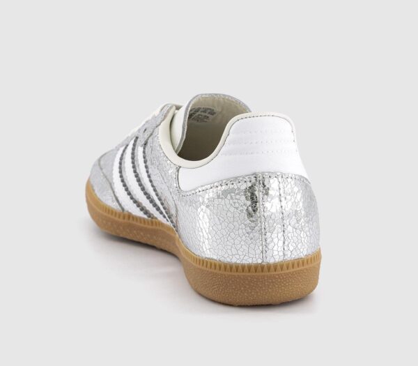 adidas Samba OG Trainers Silver Metalic White White - Imagen 5