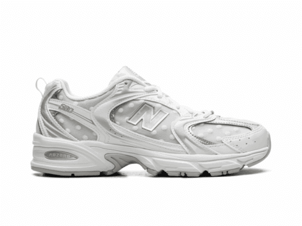 New Balance 530 Silver Metallic Polka Dots
