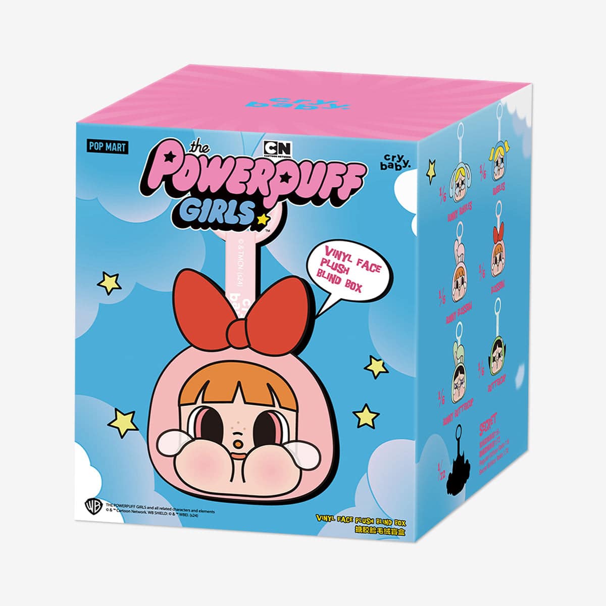 Pop Mart CryBaby x Powerpuff Girls Series Vinyl Face Plush Sealed Case - Imagen 2