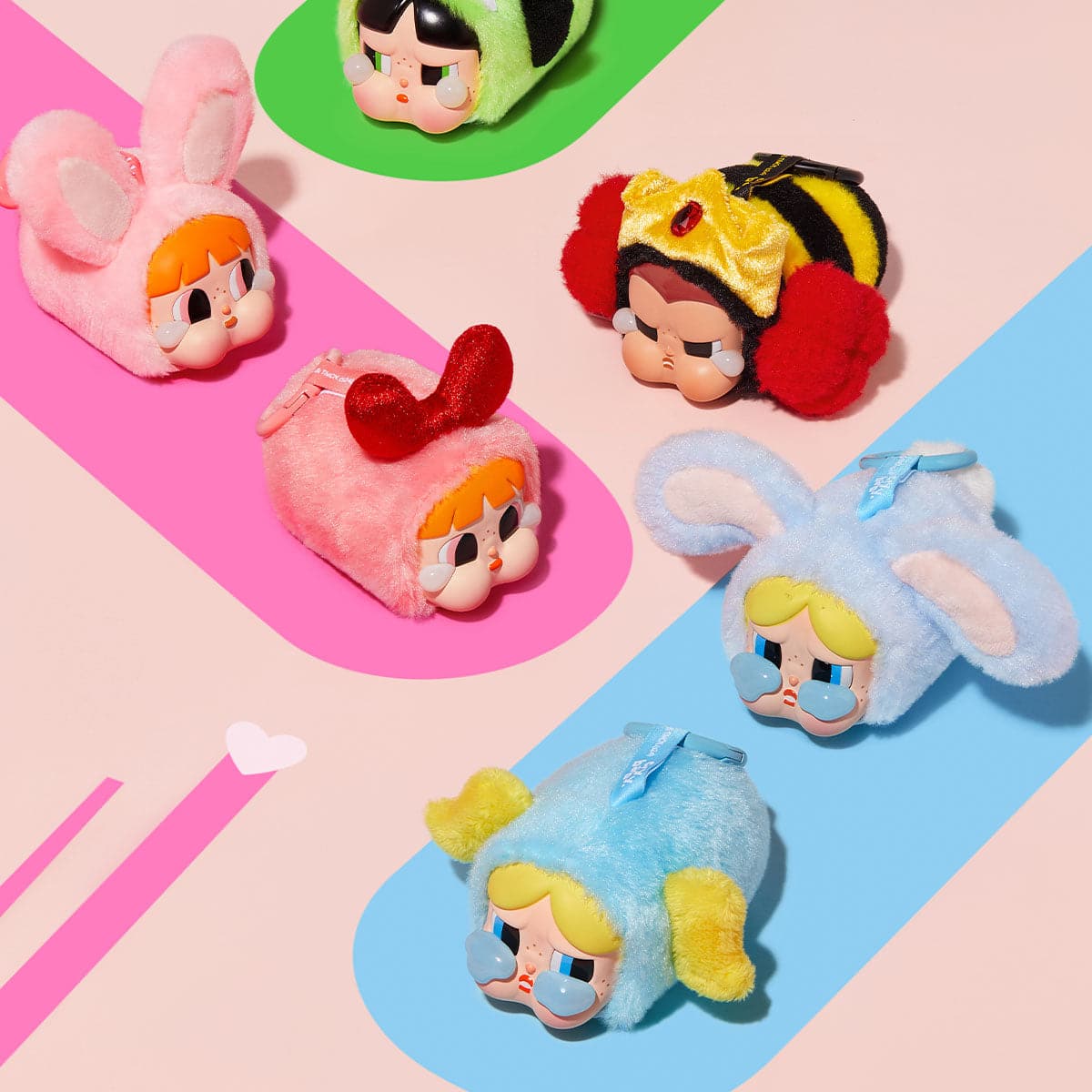 Pop Mart CryBaby x Powerpuff Girls Series Vinyl Face Plush Sealed Case - Imagen 6