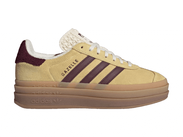 adidas Gazelle Bold Almost Yellow Maroon (Women's)