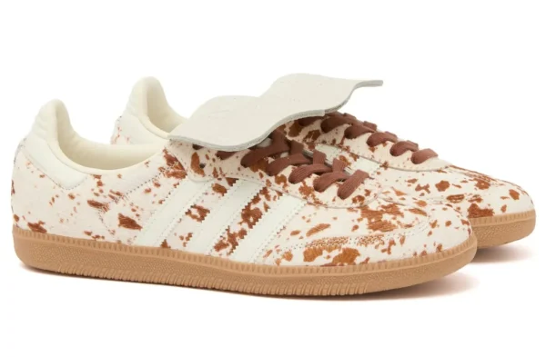 Adidas Samba LT Cow Print Brown White (Women's) - Imagen 2