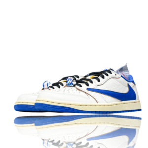 Travis Scott x Fragment AJ1 Low OG Sail Military Blue