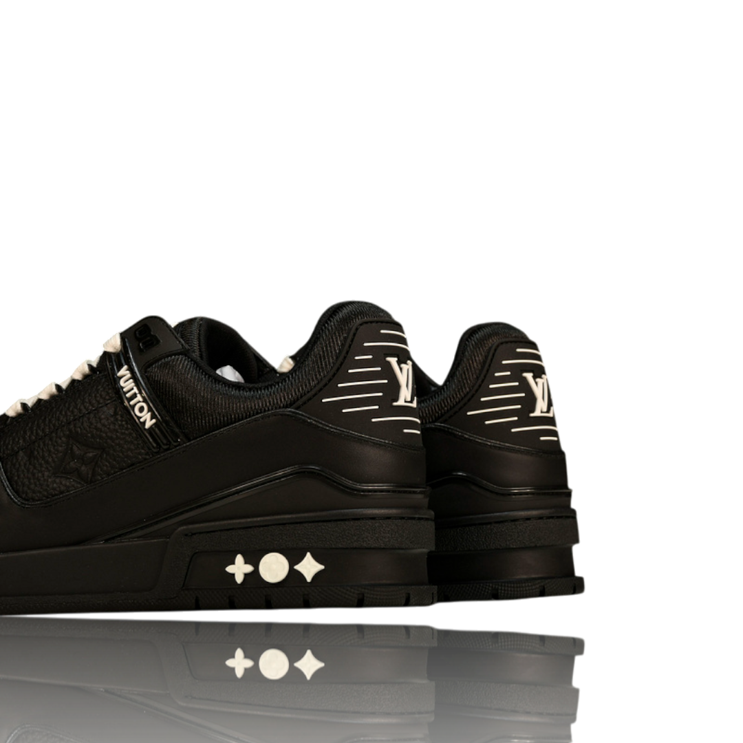 LV Trainer Low Monogram Black Embossed
