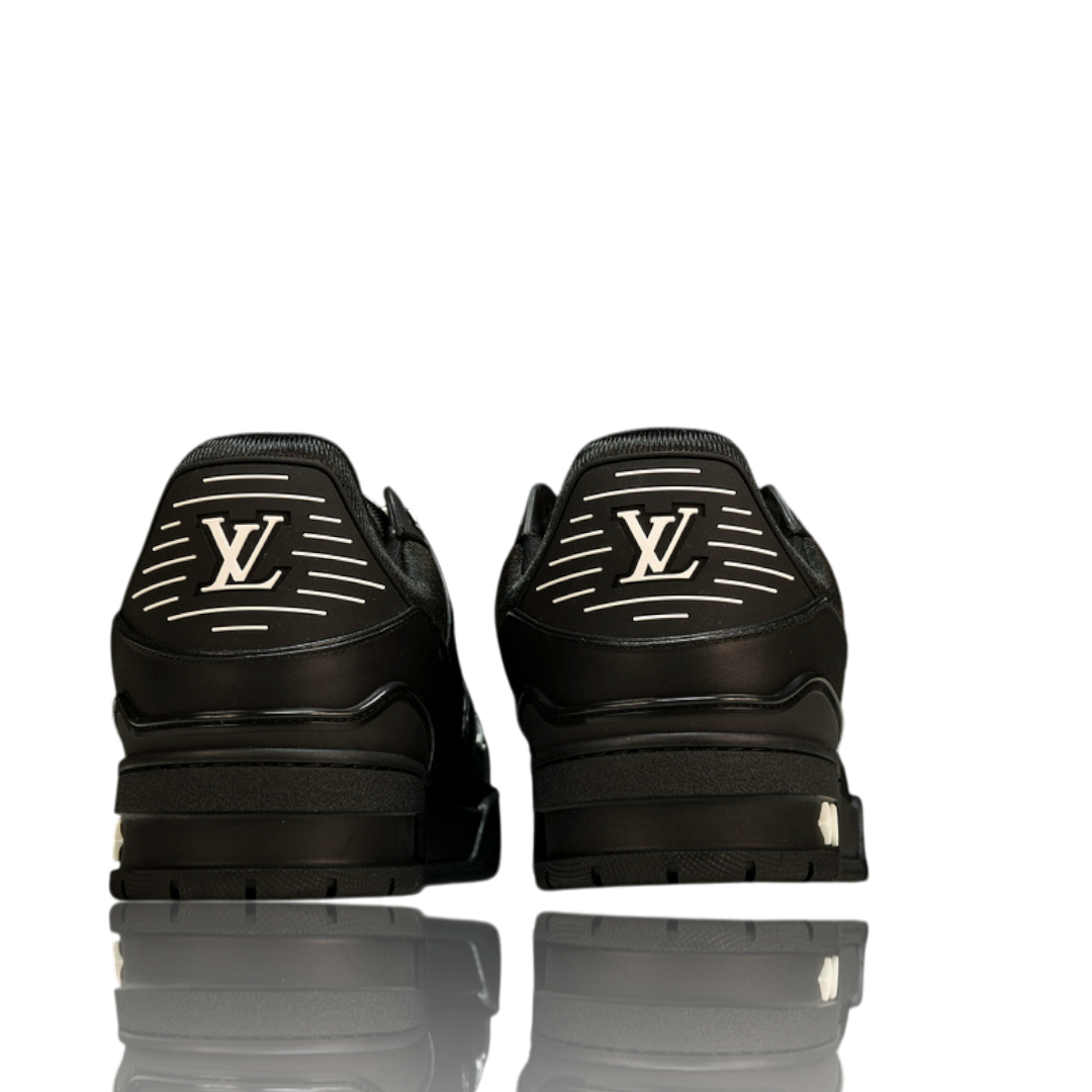 LV Trainer Low Monogram Black Embossed