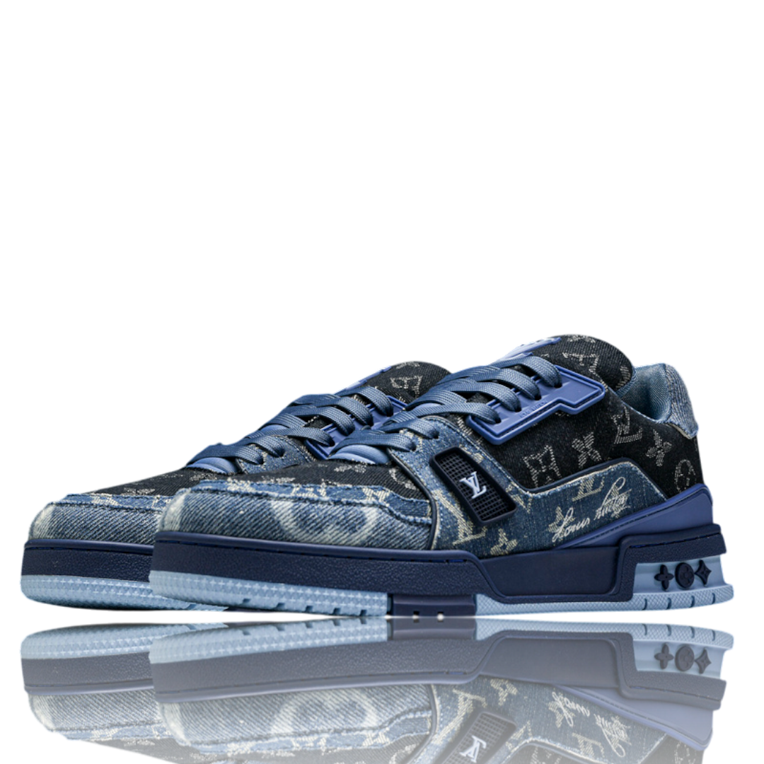 Louis Vuitton Trainer Low Monogram Denim Blue