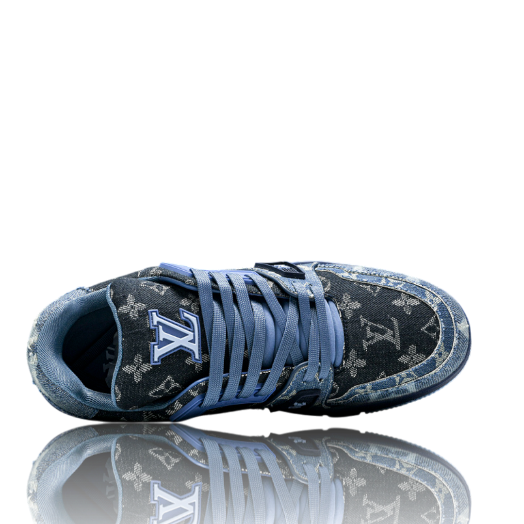 Louis Vuitton Trainer Low Monogram Denim Blue