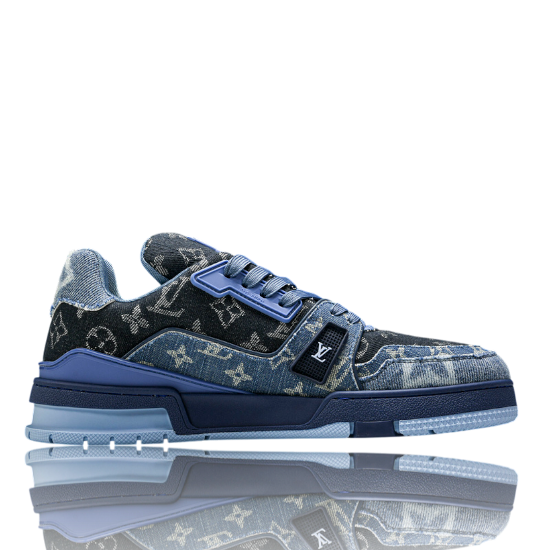 Louis Vuitton Trainer Low Monogram Denim Blue