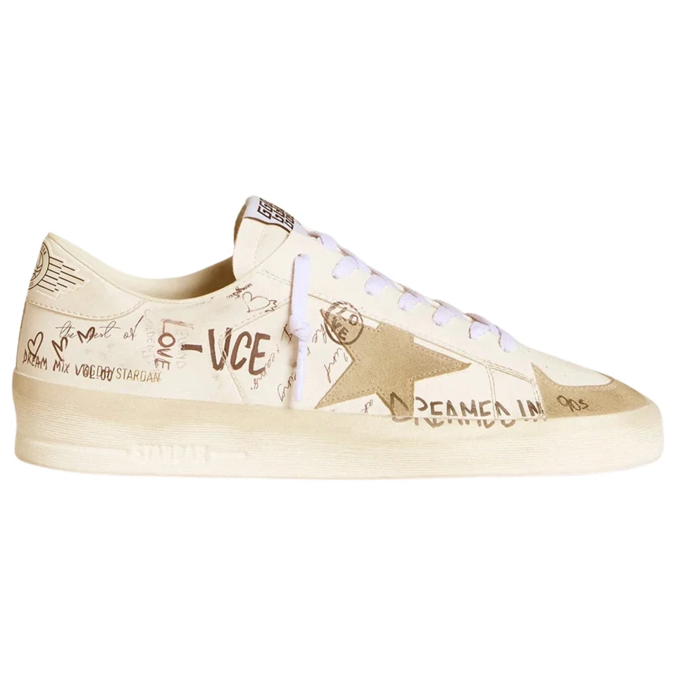 Golden Goose Stardan Lettering Ice Gray Star