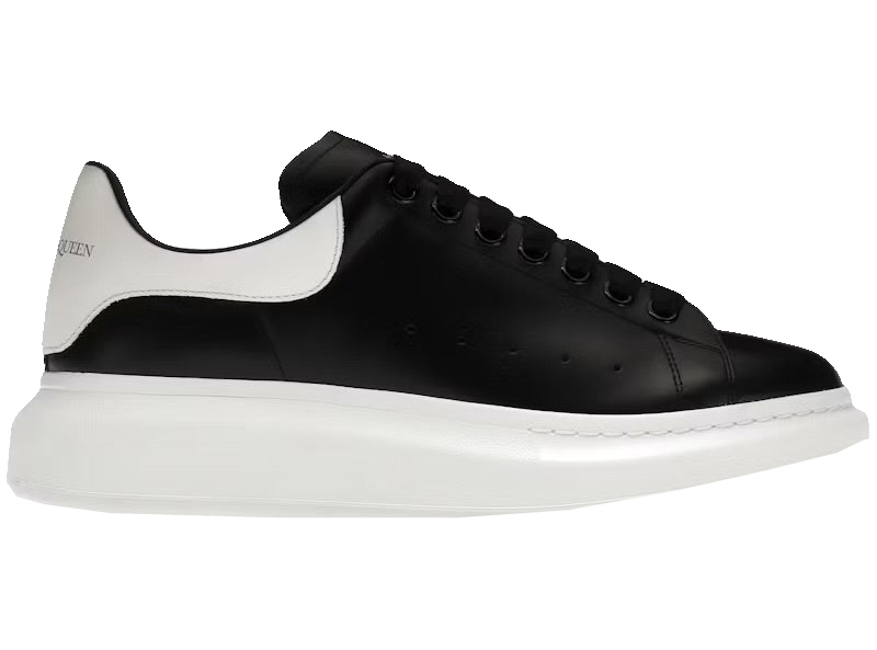 Alexander McQueen Negro con talón blanco