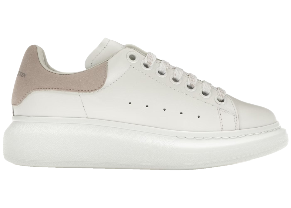 Alexander McQueen Blanco con talón beige