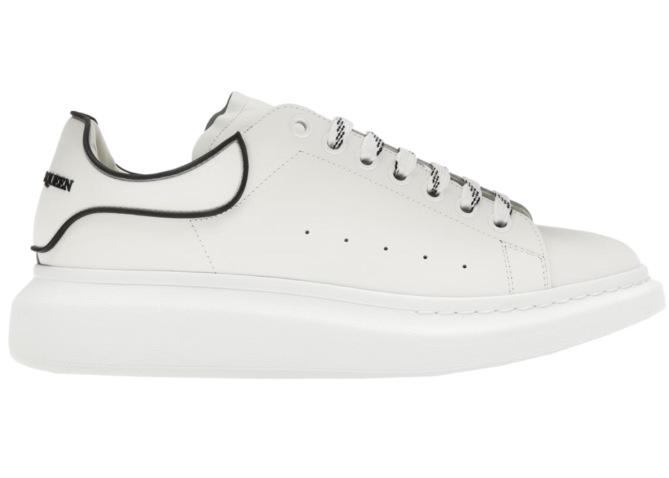 Alexander McQueen Blanco con ribete negro