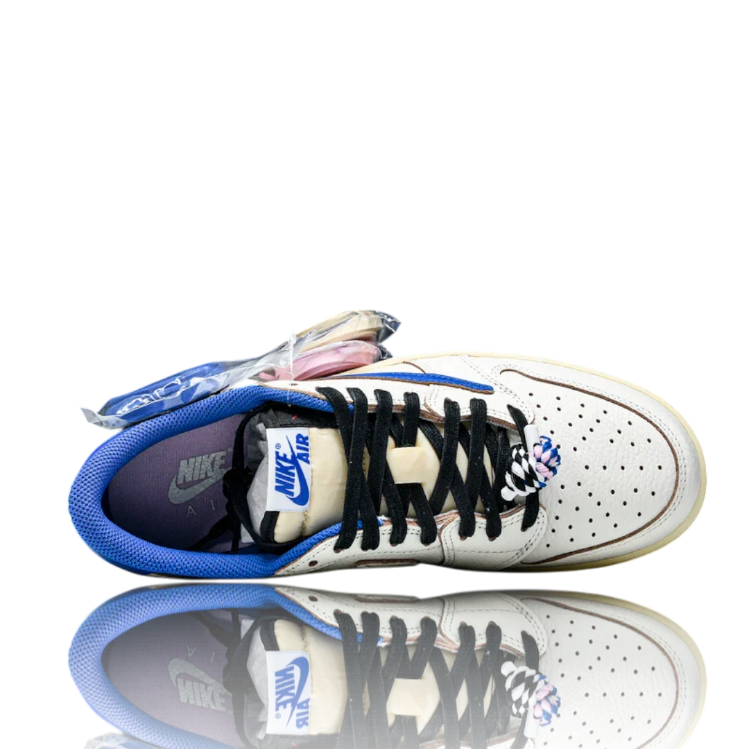 Travis Scott x Fragment AJ1 Low OG Sail Military Blue