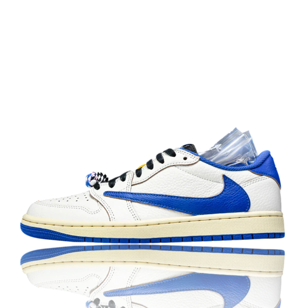 Travis Scott x Fragment AJ1 Low OG Sail Military Blue