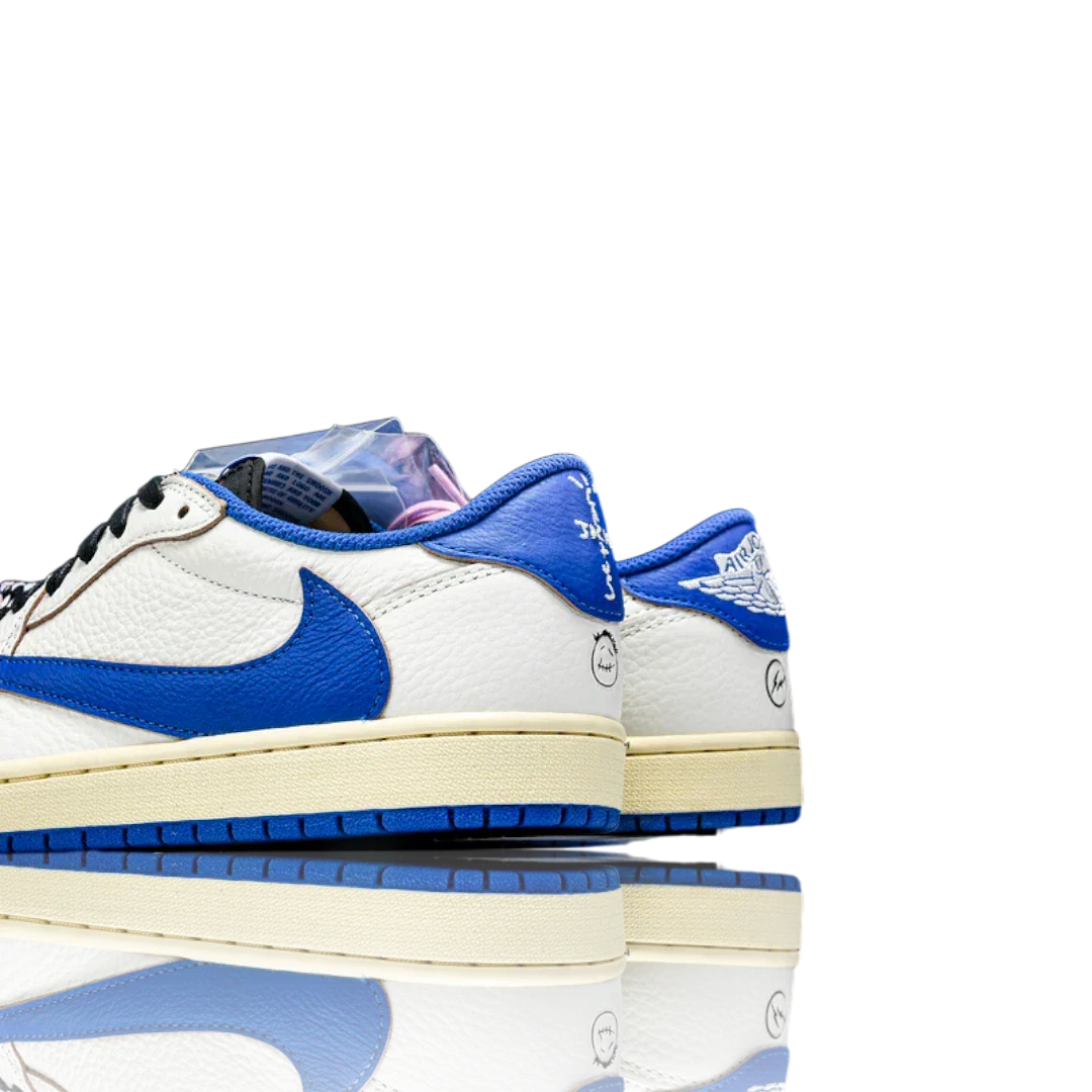 Travis Scott x Fragment AJ1 Low OG Sail Military Blue