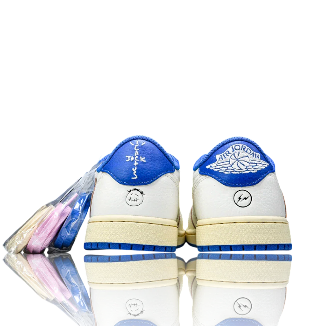 Travis Scott x Fragment AJ1 Low OG Sail Military Blue