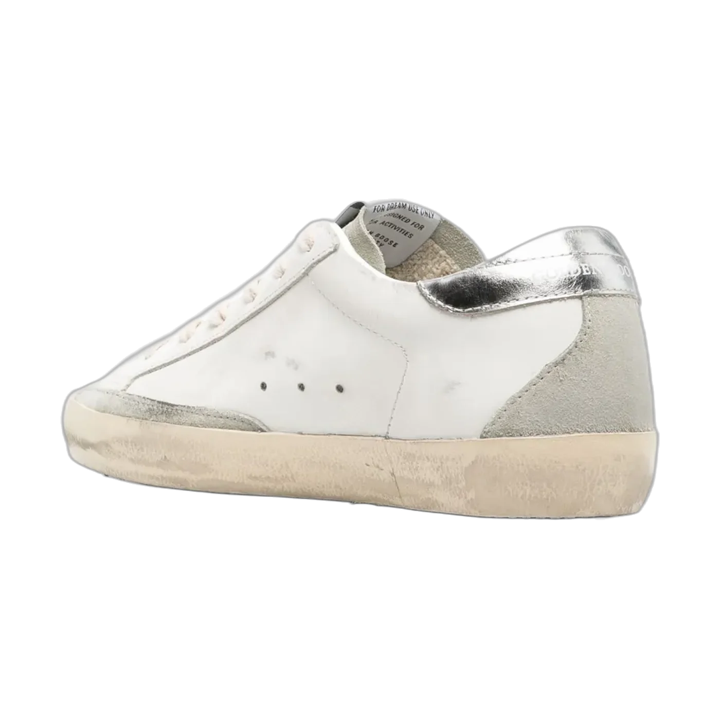 Golden Goose Super-Star White Gold Silver Star