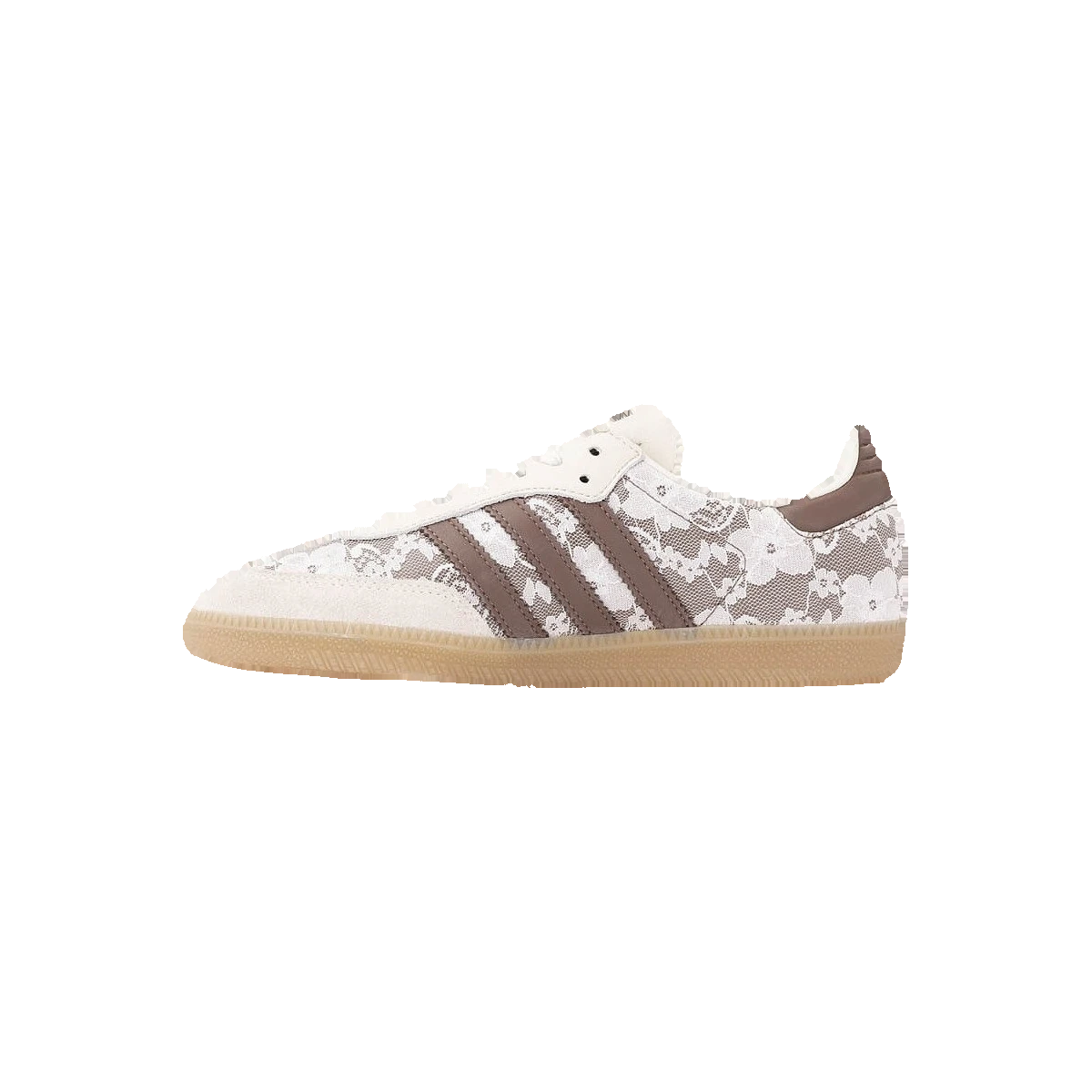 Adidas Samba OG Floral Lace Off White Earth Strata Gum - lateral