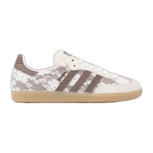Adidas Samba OG Off White Earth Strata Gum con encaje floral