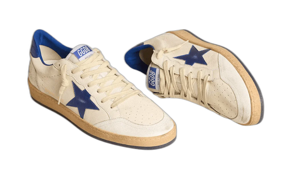 Golden Goose Ball Star Azul Metalizado