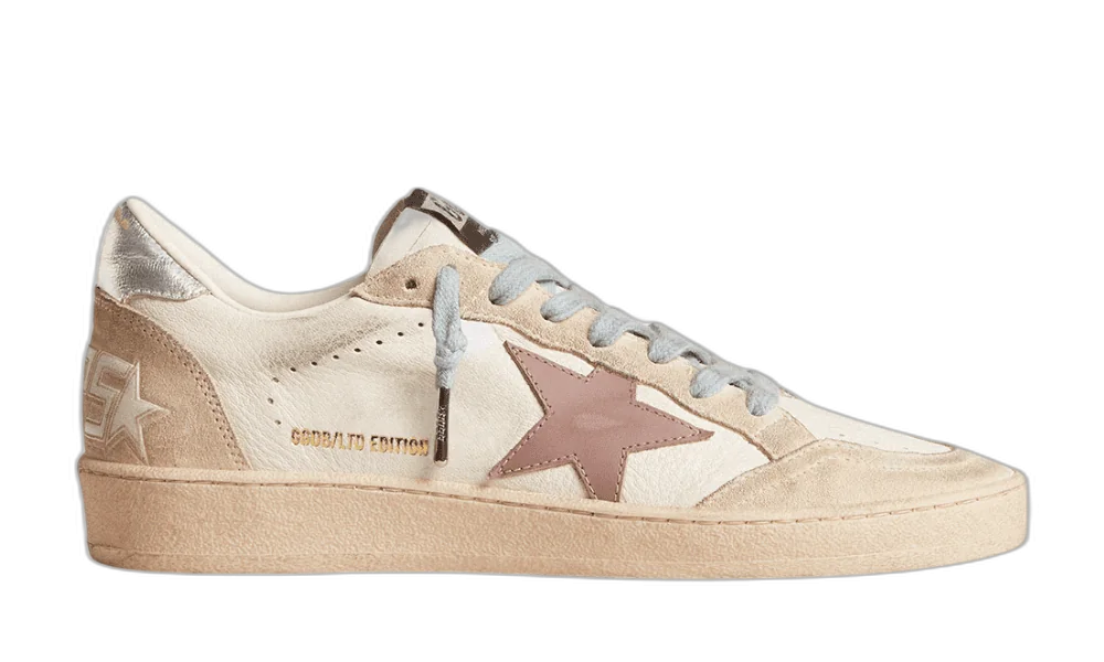 Golden Goose Ball Star Beige Azul y Rojo