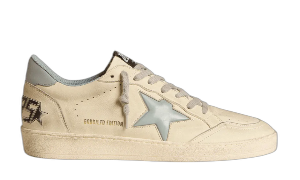 Golden Goose Ball Star Azul Celeste Metalizado