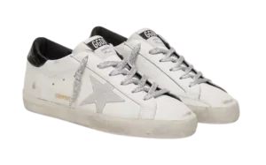 Golden Goose Ante Blanco Refuerzo Talón Estampado Negro