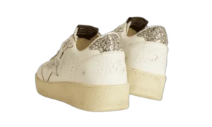 Golden Goose Ball Star 2 Blanco Plateado