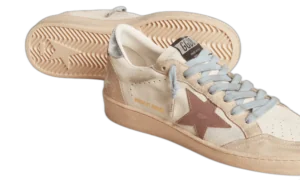 Golden Goose Ball Star Beige Azul y Rojo