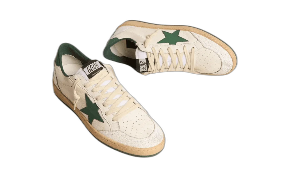 Golden Goose Ball Star Blanco Verde