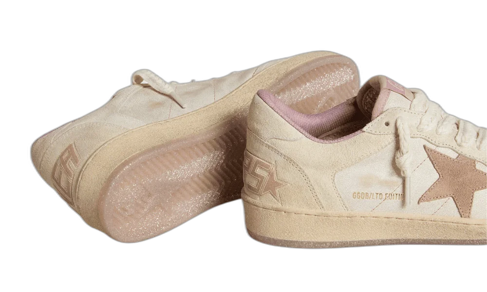 Golden Goose Ball Star LTD Blanco y Rosa