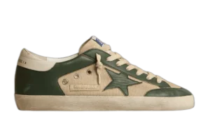 Golden Goose Super Star Blanco Crema con Verde