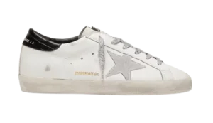 Golden Goose Ante Blanco Refuerzo Talón Estampado Negro