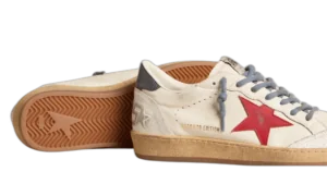 Golden Goose Ball Star LTD Blanco Azul con Estrella Roja