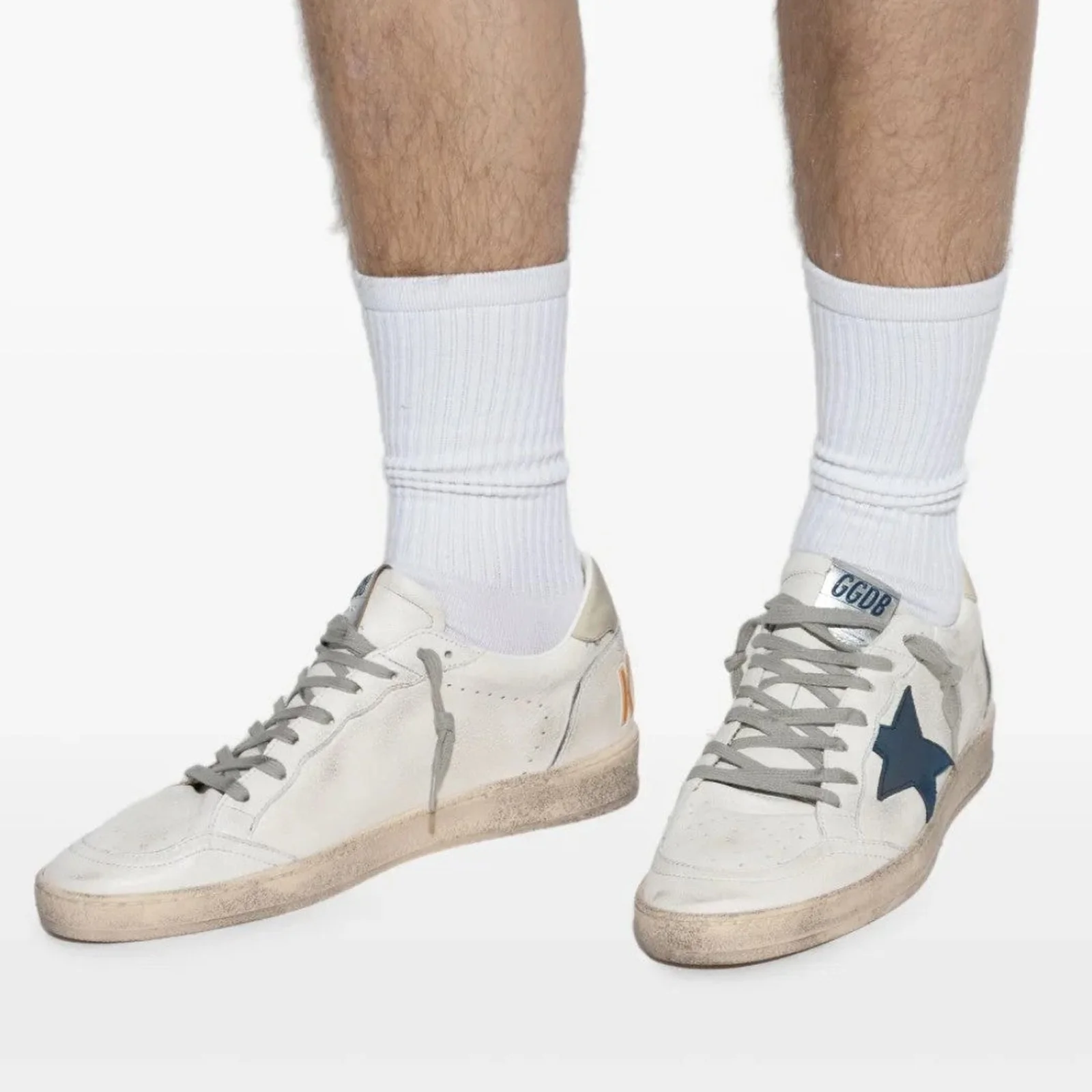 Golden Goose Ball Star Blanco Estrella Navy