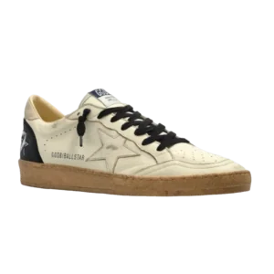 Golden Goose Ball Star Crema Estrella Plata