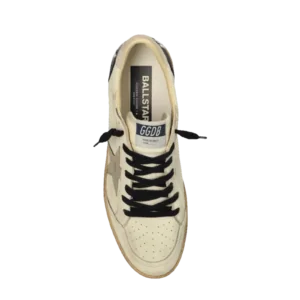 Golden Goose Ball Star Crema Estrella Plata