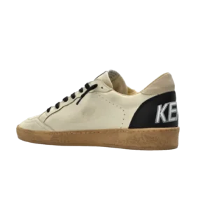 Golden Goose Ball Star Crema Estrella Plata