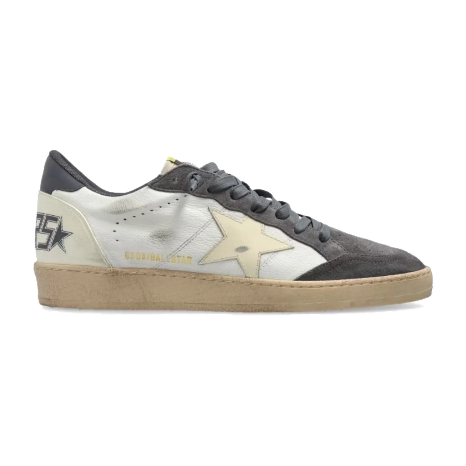 Golden Goose Ball Star Gris Estrella Crema