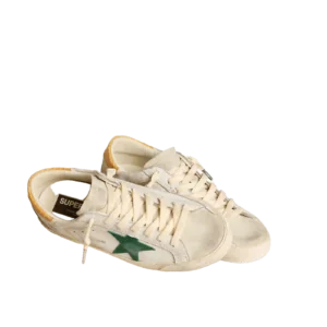 Golden Goose Super-Star Blanco Estrella Verde