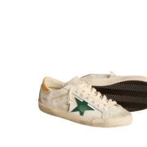 Golden Goose Super-Star Blanco Estrella Verde