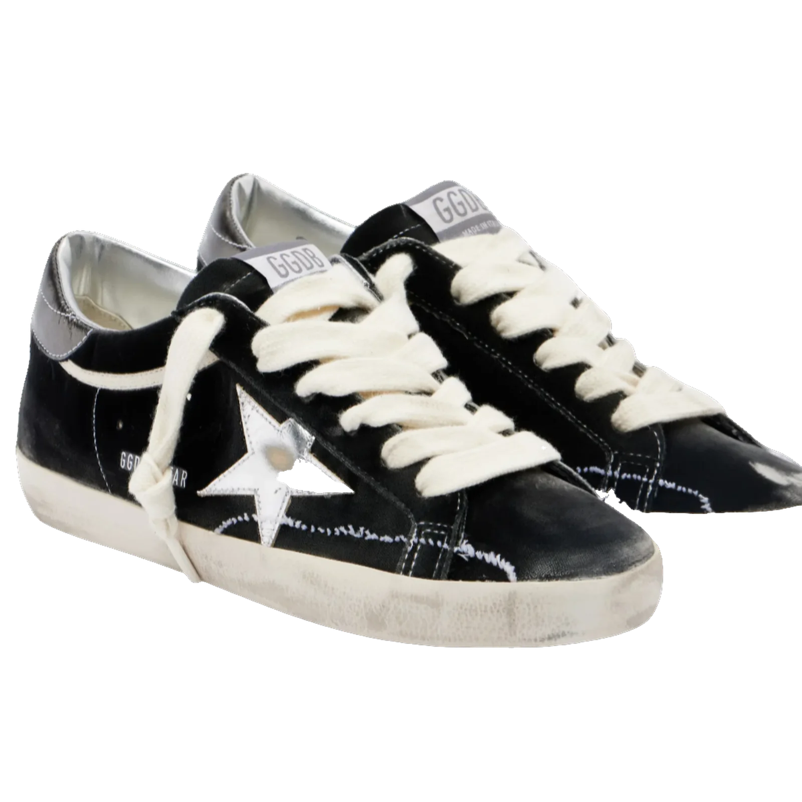 Golden Goose Super-Star Negro Terciopelo