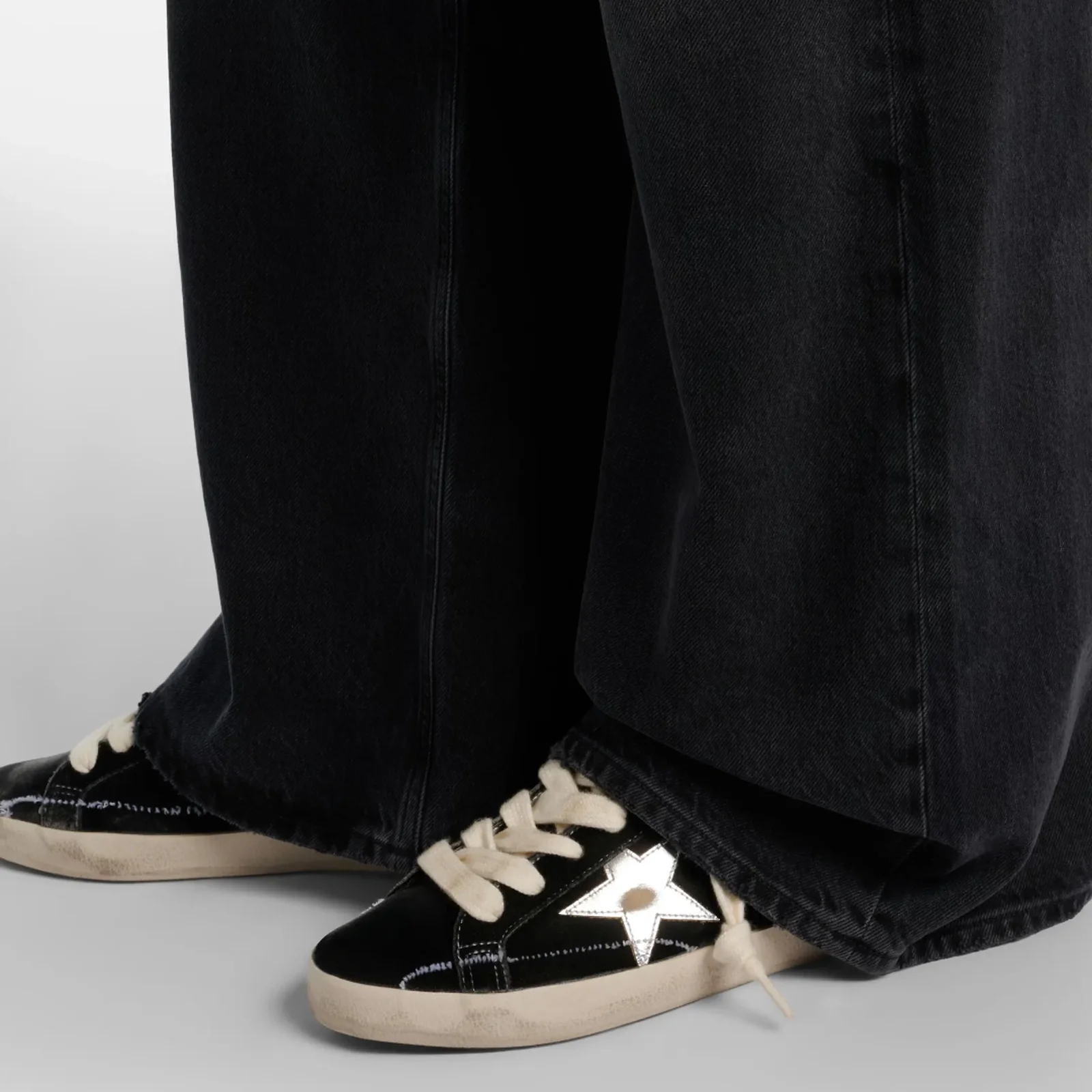 Golden Goose Super-Star Negro Terciopelo